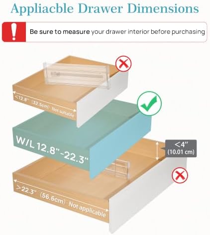 Vtopmart 4" Regular Upgrade Drawer Divider - Image 3
