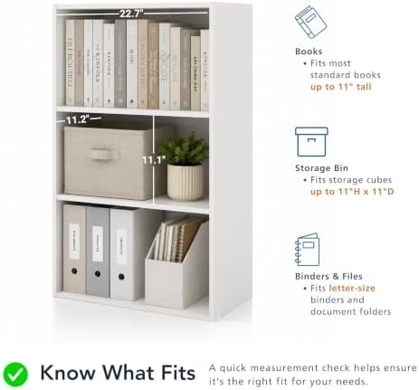 Homes: Inside + Out Apexa 2-Tier Cube Storage Organizer Shelves, Stackable Wood - Image 6