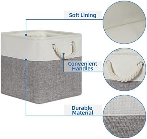 Temary Fabric Storage Baskets for Organizing, Collapsible Baskets - Image 4