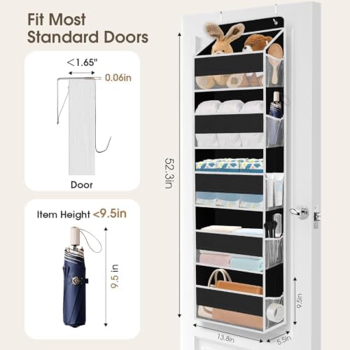 2 Pcs Over The Door Organizer Large Capacity Hanging Storage Room Organizer - Image 2