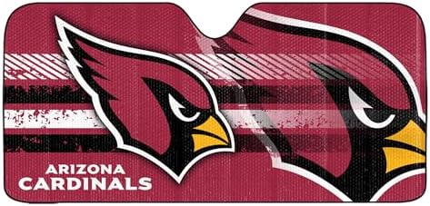 Fanmats NFL Windshield Sun Auto Shade, Sun Shield Sun Visor Accordion tri-fold by FANMATS