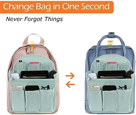Surblue Backpack Organizer Insert Liner Hanging Travel Rucksack Purse and - Image 6