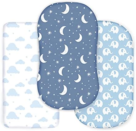 Cambria Baby 100% Organic Cotton Jersey Fitted Bassinet Sheets by CambriaBaby