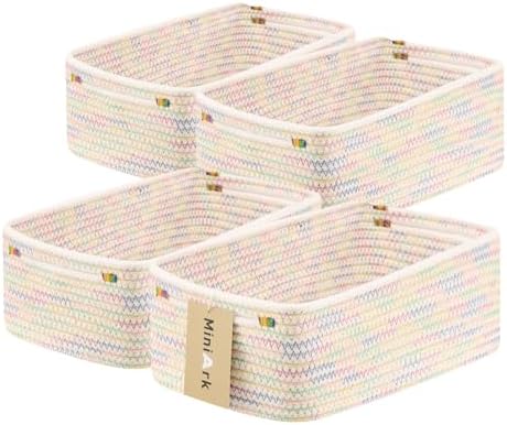 MiniArk Small Storage Baskets for Organizing | Closet Organizer Bins | Shelf by MiniArkStorageBasketsHome