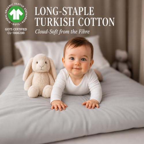 2-Pack GOTS 100% Organic Cotton Bassinet Sheets - Image 2