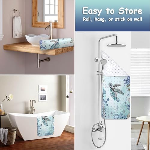 Bathtub Mat Non Slip, Turtle Extra Long Bath tub Mat Shower Floor Mat - Image 4