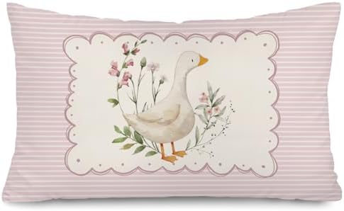 Pink Goose Nursery Classroom Decor 12x20 Pillow Cover by Unknown