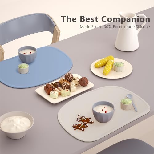 Cuddle Campus Set of 3 Silicone Placemats - Image 3