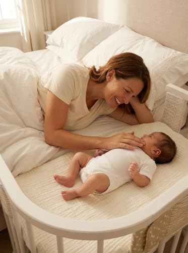 Muslin Bedside Bassinet Sheets 2 Pack - Image 2