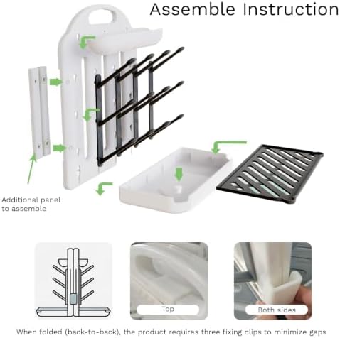 Baby Bottle Drying Rack 2 Pack, 24-Hook Modular Vertical Bottle Drying Rack - Image 5
