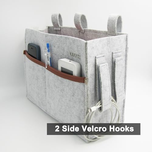 Bedside Caddy, Felt Bedside Storage Organizer, Hanging Storage Bag, Chair - Image 5