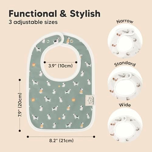 KeaBabies 8-Pack Organic Baby Bibs - Image 2