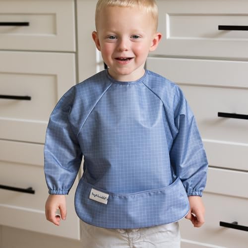 Tiny Twinkle Long Sleeve Bib for Babies & Toddlers | 2-Pack Waterproof Smock - Image 3
