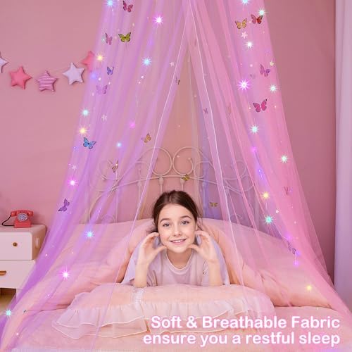 FIOBEE Bed Canopy for Girls Room - Image 3