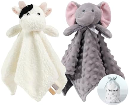 CREVENT Cozy Plush Baby Security Blanket, Loveys by CREVENT