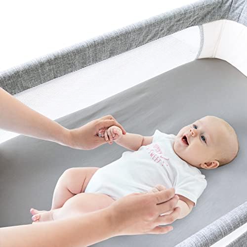 Bassinet Sheets for Ingenuity Bedside and Cuddor Bedside Bassinet, 2 Pack - Image 5