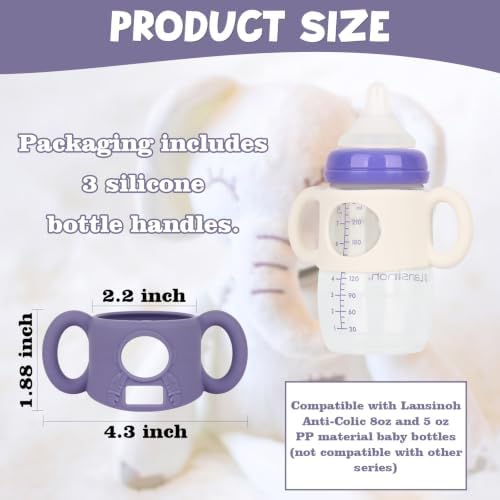 HUAKENER 3 Pack Baby Bottle Handles - Image 2
