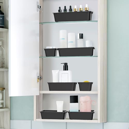 25 PCS Plastic Drawer Organizer Set, Makeup Organizers and Storage Bins - Image 6