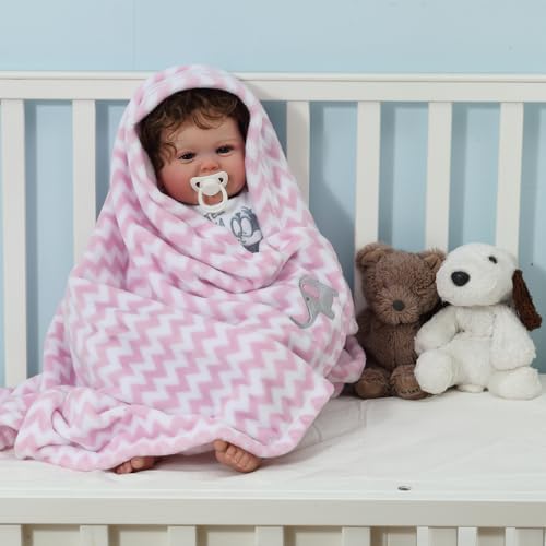 CREVENT 2Pcs 30''X40'' Cute Cozy Fluffy Warm Baby Blankets - Image 7