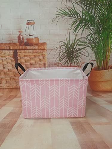 Girls Storage Basket Foldable Pink Box Baby Hamper Collapsible Organizer Bin - Image 3