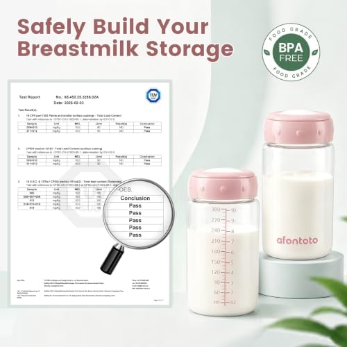 2PCS Breastmilk Storage Bottle, BPA Free Wide-Neck Spectra Bottles - Image 2