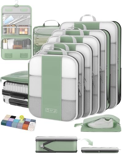 OlarHike 10 Set Compression Packing Cubes by OlarHike