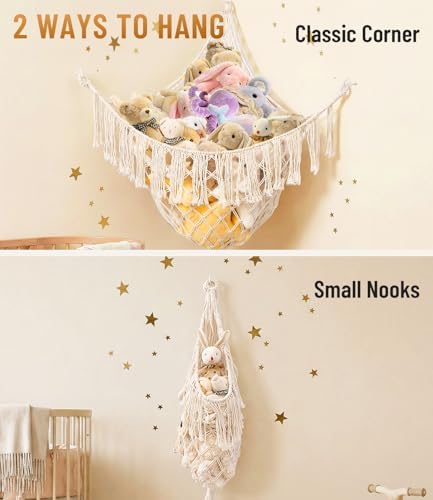 Lare Stuffed Animal Storage Hammock Corner Net - Image 5