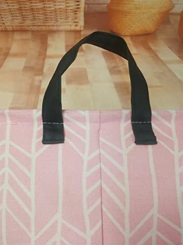 Girls Storage Basket Foldable Pink Box Baby Hamper Collapsible Organizer Bin - Image 4