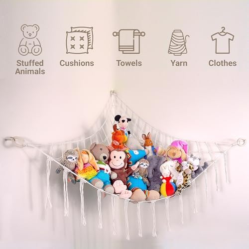 ABBY BABY Large Stuffed Animal Hammock Corner - Image 5