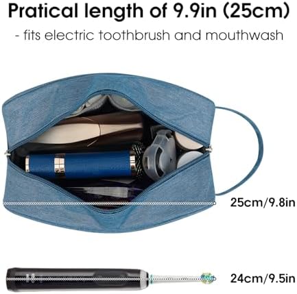 Narwey Travel Toiletry Bag for Women, Dopp Kit Men, Medicine Bag - Image 2