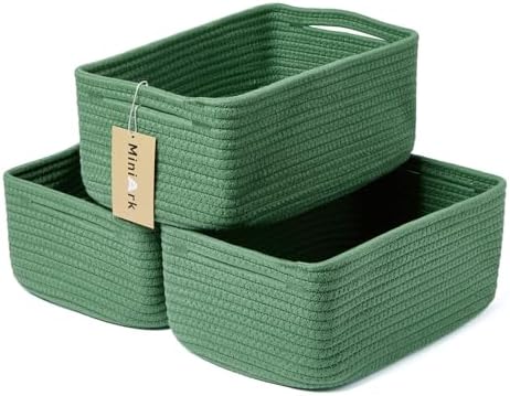 MiniArk Small Storage Baskets for Organizing | Closet Organizer Bins | Shelf by MiniArkStorageBasketsHome