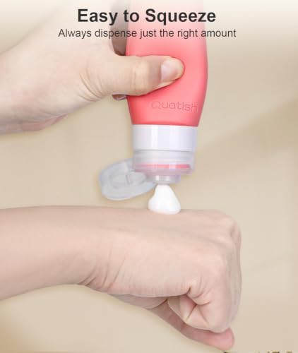 Quatish Travel Bottles for Toiletries, 3 oz Travel Size Containers - Image 4