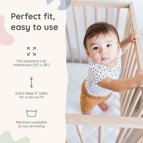 Margaux & May Waterproof Crib Mattress Protector, Oeko-TEX® Certified - Image 6