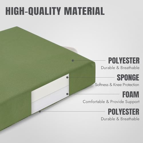 HappyPicnic Extra Thick Kneeling Pad, 1 Pack, 17.5 x 11 x 2in - Image 4