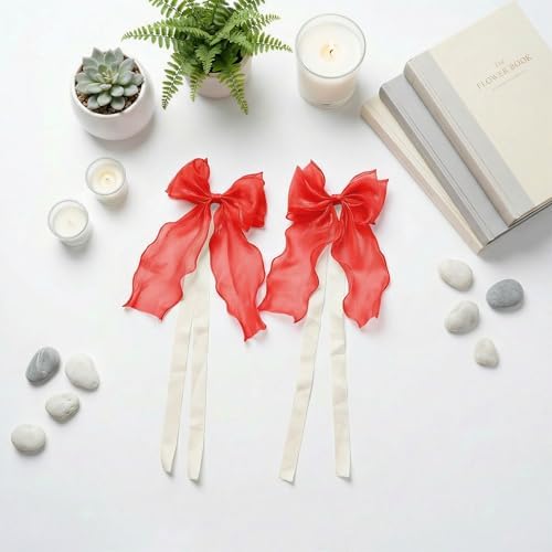 2 Pack French Lace Bow Curtain Tiebacks - Image 3