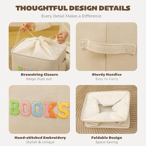 Book Lover Gifts Kids Book Storage Basket - Image 5