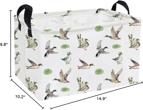 Essme Rectangular Kids Baskets, Duck Storage Box, Cute Basket - Image 2