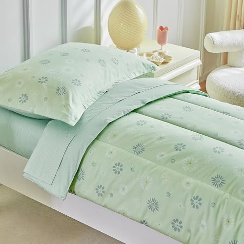 DuShow Cotton Toddler Bedding Set, 4 Piece Toddler Bed Comforter Sets, Includes - Image 7