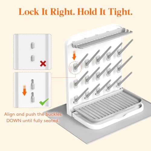 Lifewit 15-Hooks Baby Bottle Drying Rack - Image 3
