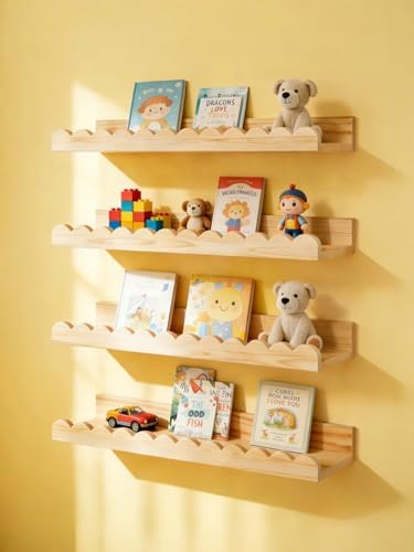 Scalloped Shelves for Nursery by icnjdMopclean