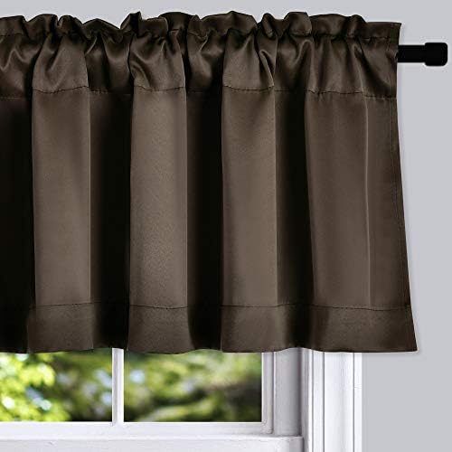 DONREN Coffee/Brown Valances for Cafe - Image 2