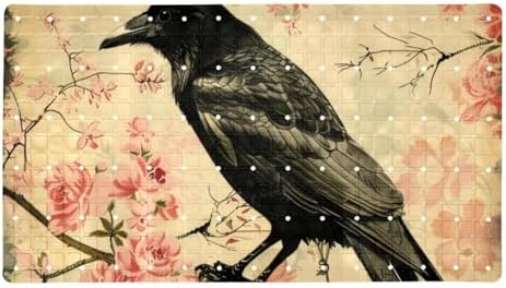 Bathtub Mat Non Slip 26.8x15.1In, Crow by Anna+Cowper
