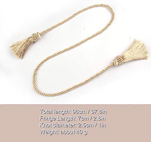 Curtain Tiebacks Handmade Curtain Holdbacks Rope - Image 2
