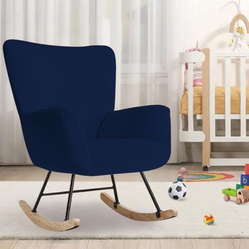 Nursery Rocking Chair Cover Stretch Glider Chair Covers Jacquard Modern Reading - Image 2
