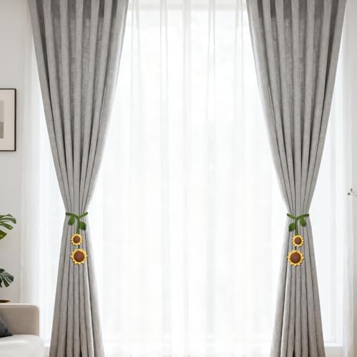 2 Pack Boho Handmade Flower Curtain Tiebacks & Holdbacks - Image 7