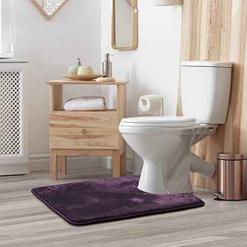 Clara Clark Bathroom Rugs, Velvet Memory Foam Bath Mat, Machine Washable Bath - Image 2