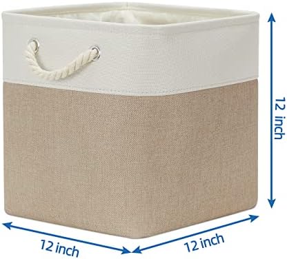 Temary 4 Pack Cube Storage Bins Cloth Baskets - Image 2