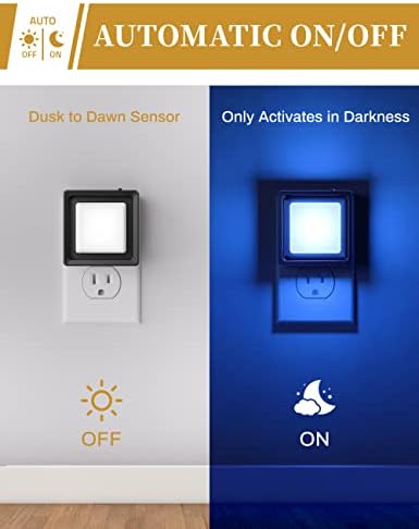 DORESshop Blue Night Light, Night Lights Plug Into Wall - Image 3