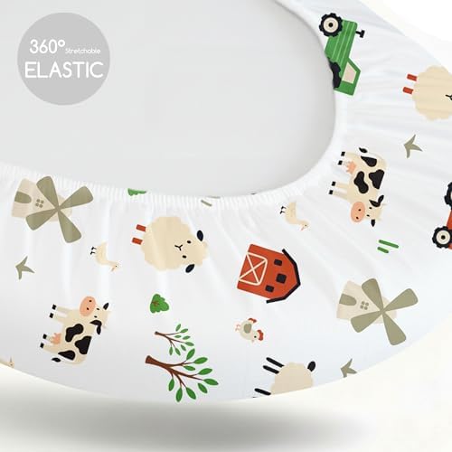 Baby Bassinet Sheets Girl Boy, 3 Pack Fitted Bassinet Sheet - Image 5