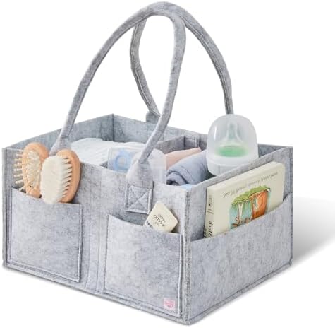 Upgraded Baby Diaper Caddy Organizer, Portable Nursery Storage Bin by Unknown